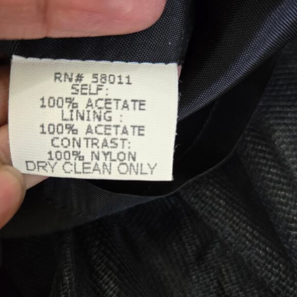 David Meister Vtg 90s Retro Classic Black Taffeta Velvet Bow Black Midi Dress 8 - Picture 10 of 12